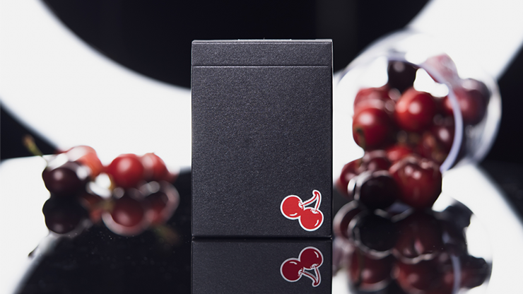 Cherry Casino House Deck Playing Cards True Black (Black Hawk) by