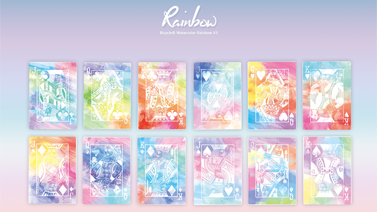 Bicycle Rainbow (Cedar) Playing Cards by TCC