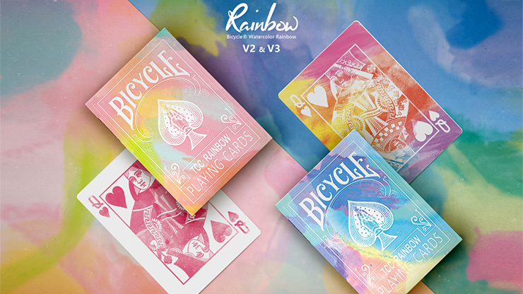 Bicycle Rainbow (Cedar) Playing Cards by TCC