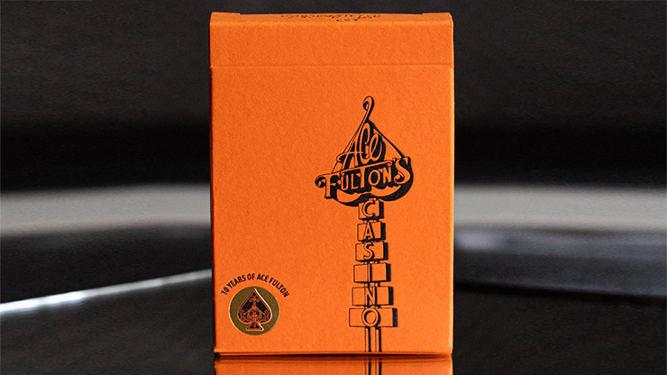 ACE FULTON'S 10 YEAR ANNIVERSARY SUNSET ORANGE PLAYING CARDS ACE FULTON'S 10 YEAR ANNIVERSARY SUNSET ORANGE PLAYING CARDS