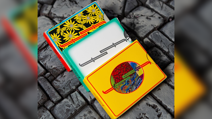 トランプ Fontaine Fantasies Grid Fontaine Grid Silver Playing Cards - Cards District