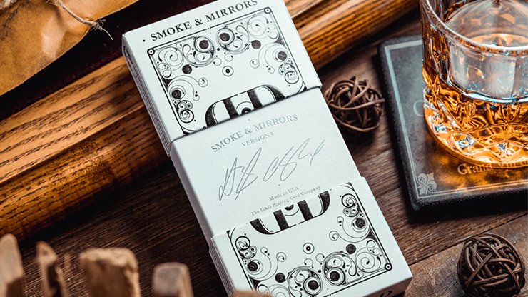 ANYONE × Smoke&Mirrors playing cards Smoke and Mirrors Green V4 (Reprint) Playing Cards by Anyone