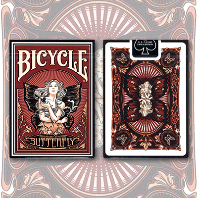 レアデック　Butterfly Bicycle Magic Butterfly Marked Deck, Rider Back Blue - Cardtopia
